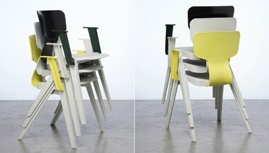 Vratné židle. Designérka Ineke Hansová v Česku představuje první nizozemskou zálohovatelnou židli